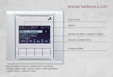 Ego-n® - tlačítkový snímač s LCD v designu Time