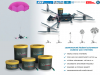 Ballistic parachute rescue system for drones