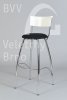 04_162100 Židle barová Max, opěrka bílá, v=106 cm