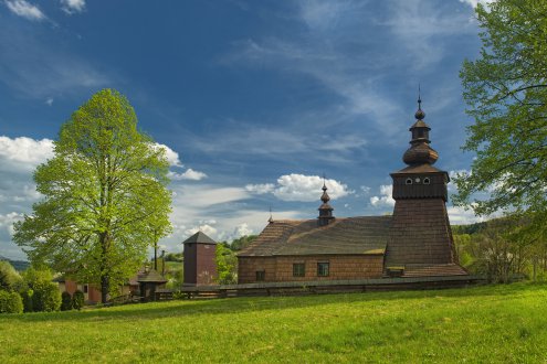 Drevene chramy. Drevený Chrám sv. archanjela Michala, Frička. Foto - Jano Štovka