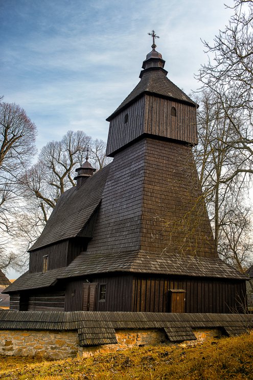 Drevene chramy. UNESCO. Drevený Kostol sv. Františka z Asissi, Hervartov. Foto - Jano Štovka