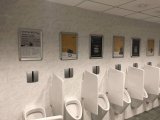 Werbung auf den Toiletten im Pavillon - WCBOARD