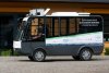 Představení autonomního minibusu pro veřejnost